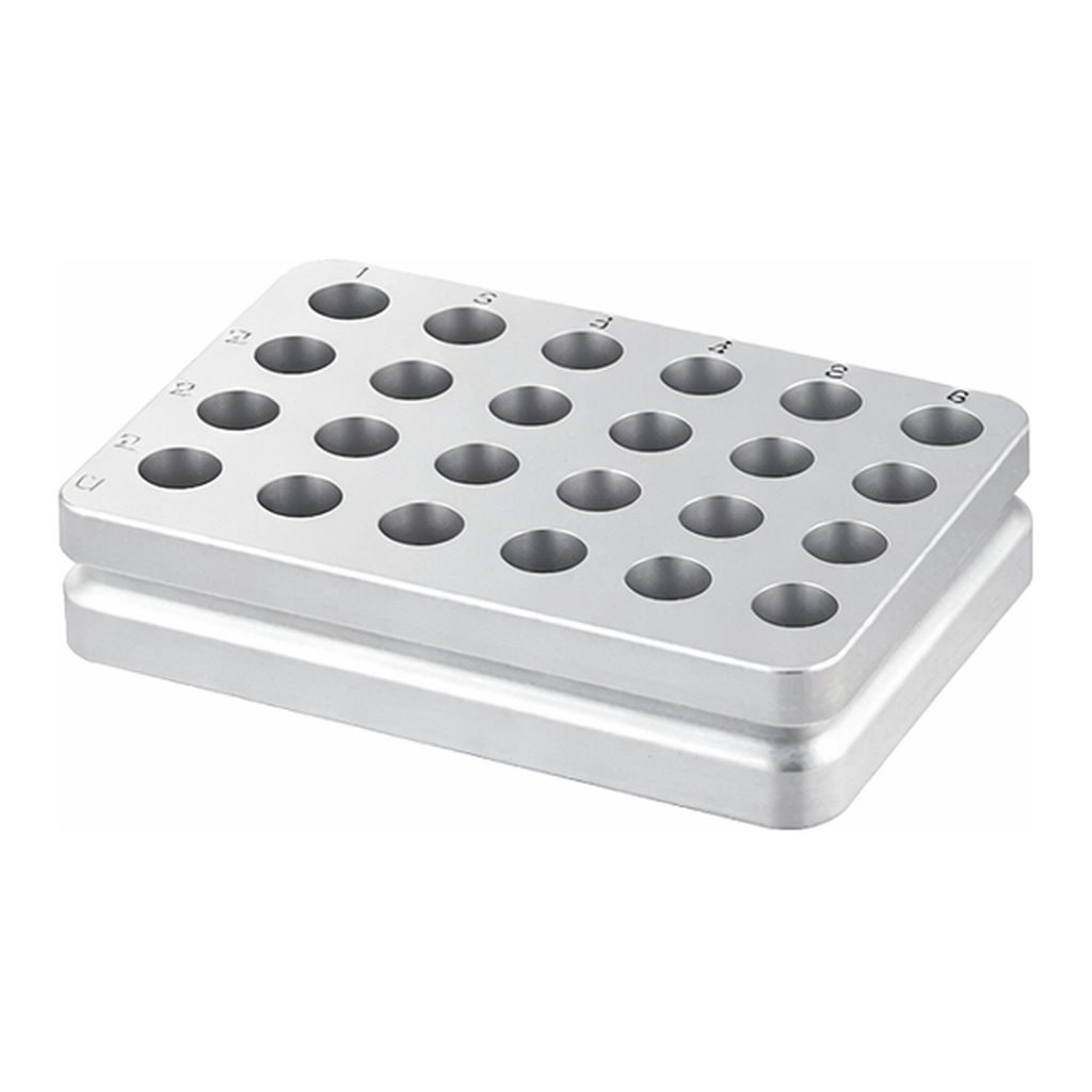 AS ONE On-Ice Aluminum Block(for Cryotubes), 온 아이스 알루미늄 블록(크라이오 튜브용)