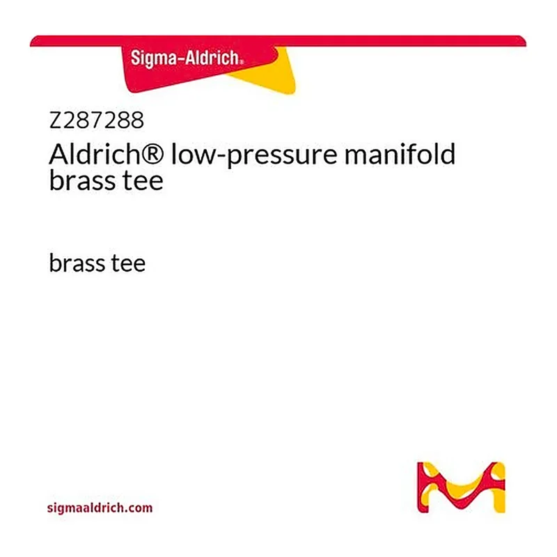Merck Aldrich(R) low-pressure manifold brass tee
