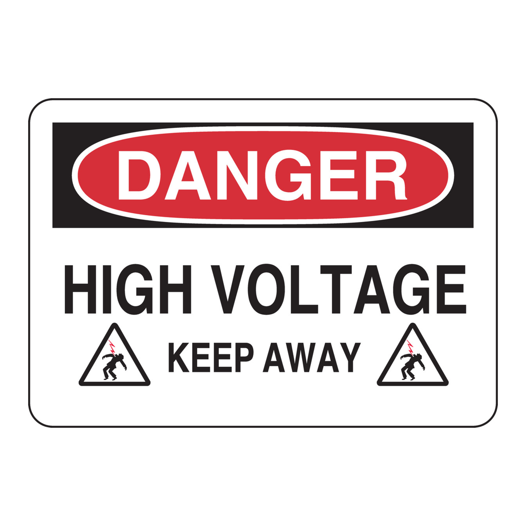 Brady DANGER High Voltage Keep Away Sign