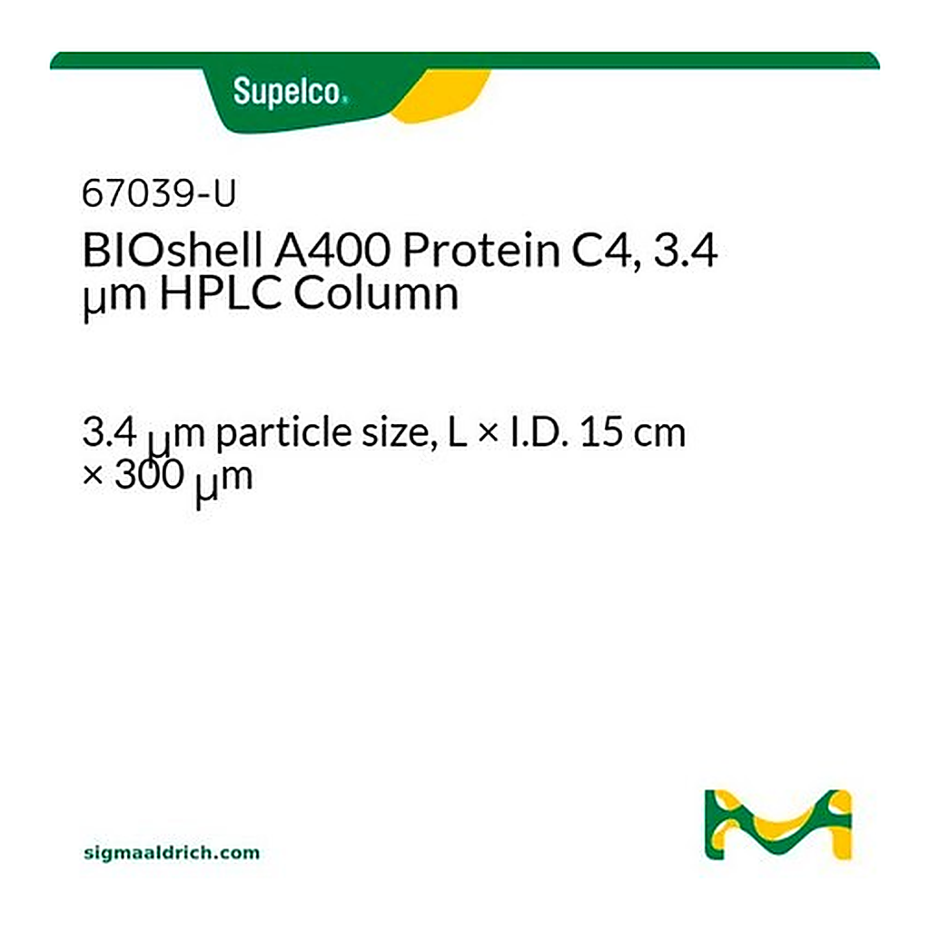 Merck BIOSHELL A400 PROTEINC4, 3.4UM, 15CM X &