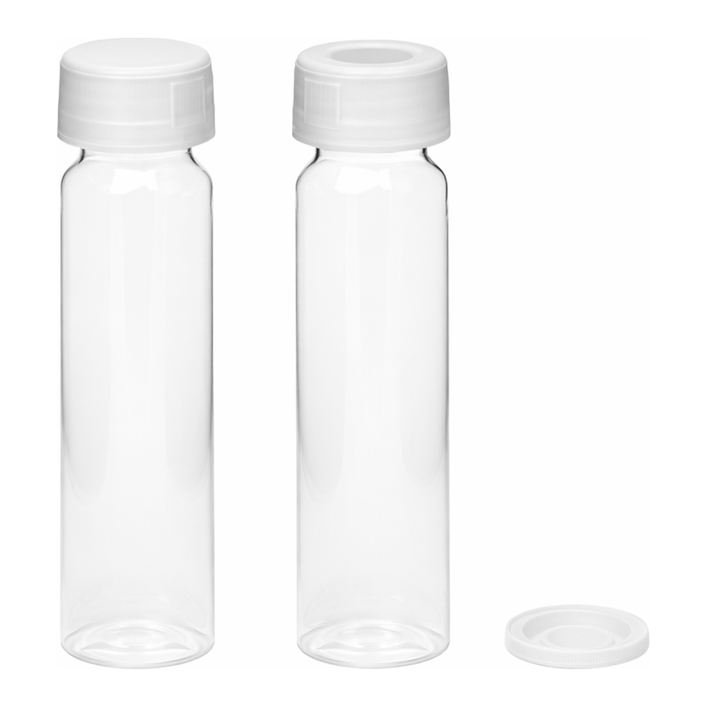 ESS Clear TOC Vial with Dust Cover 덮개가 있는 TOC 투명 바이알