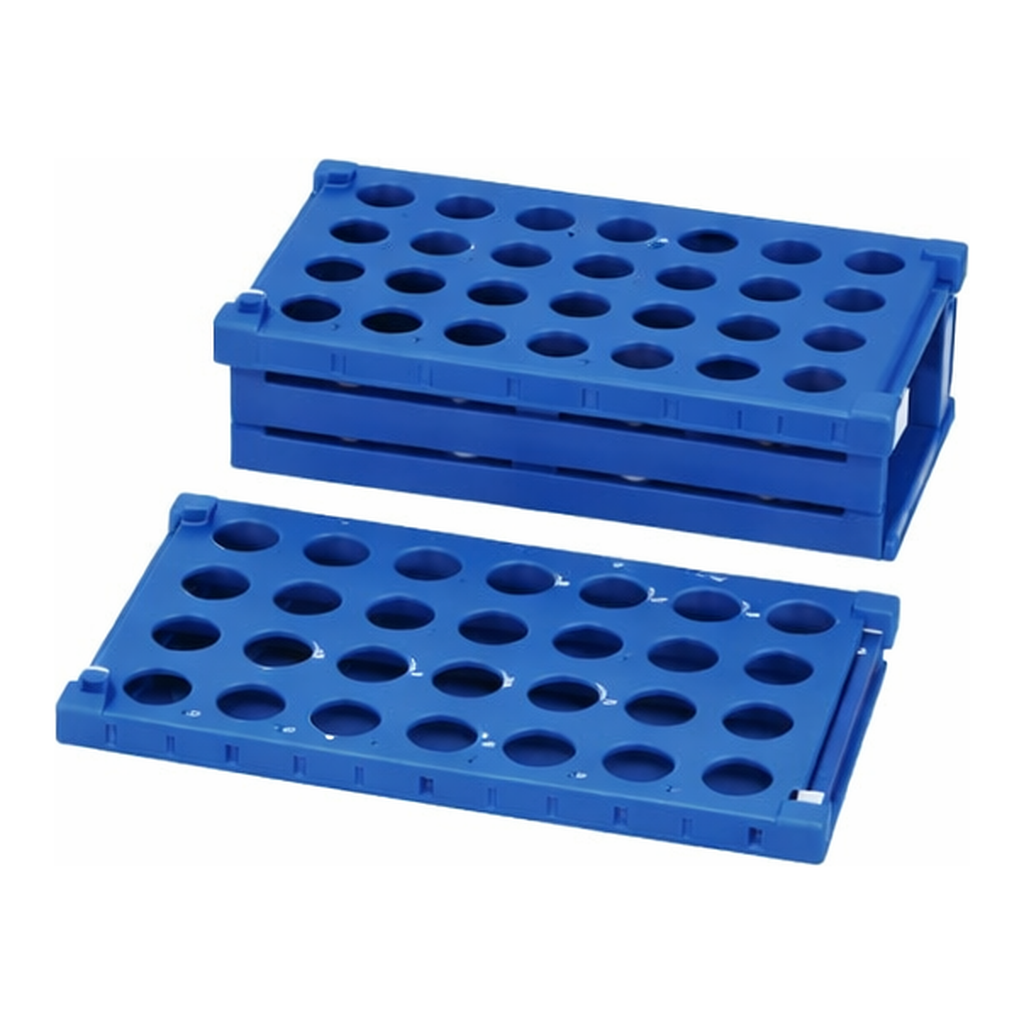 AS ONE Folding Rack For Tube Centrifuge 15mL x 21 Pcs 50mL x 12 Pcs Blue