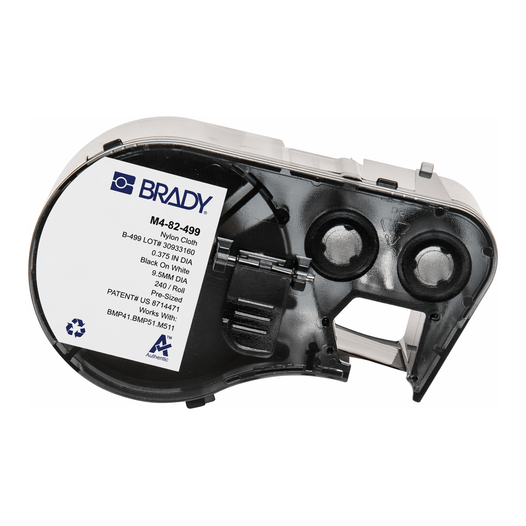 Brady Aggressive Adhesive Multi-Purpose Nylon Vial and Tube Labels with Ribbon for M4 M5 Printers