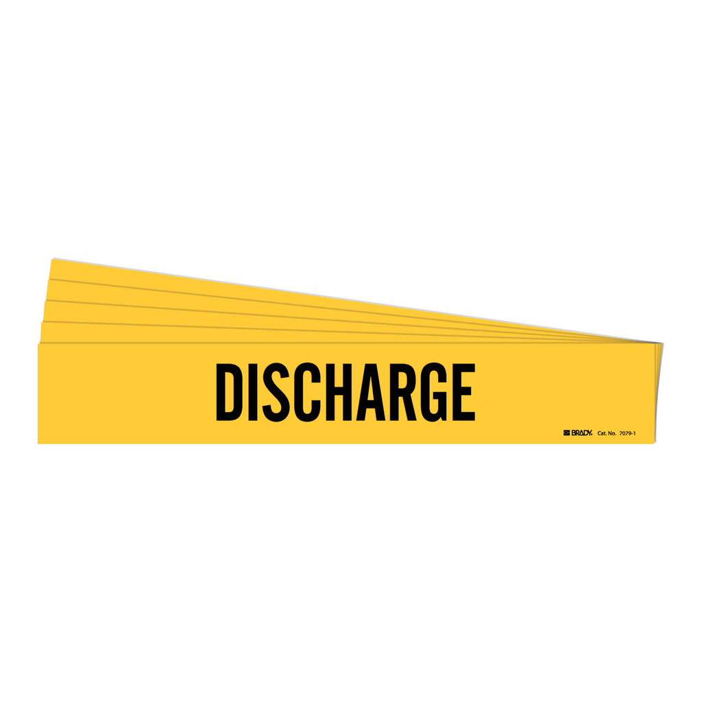 Brady DISCHARGE Pipe Marker