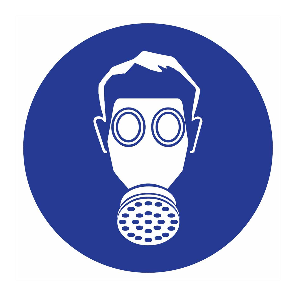 Brady Vapor Respirator Symbol Labels