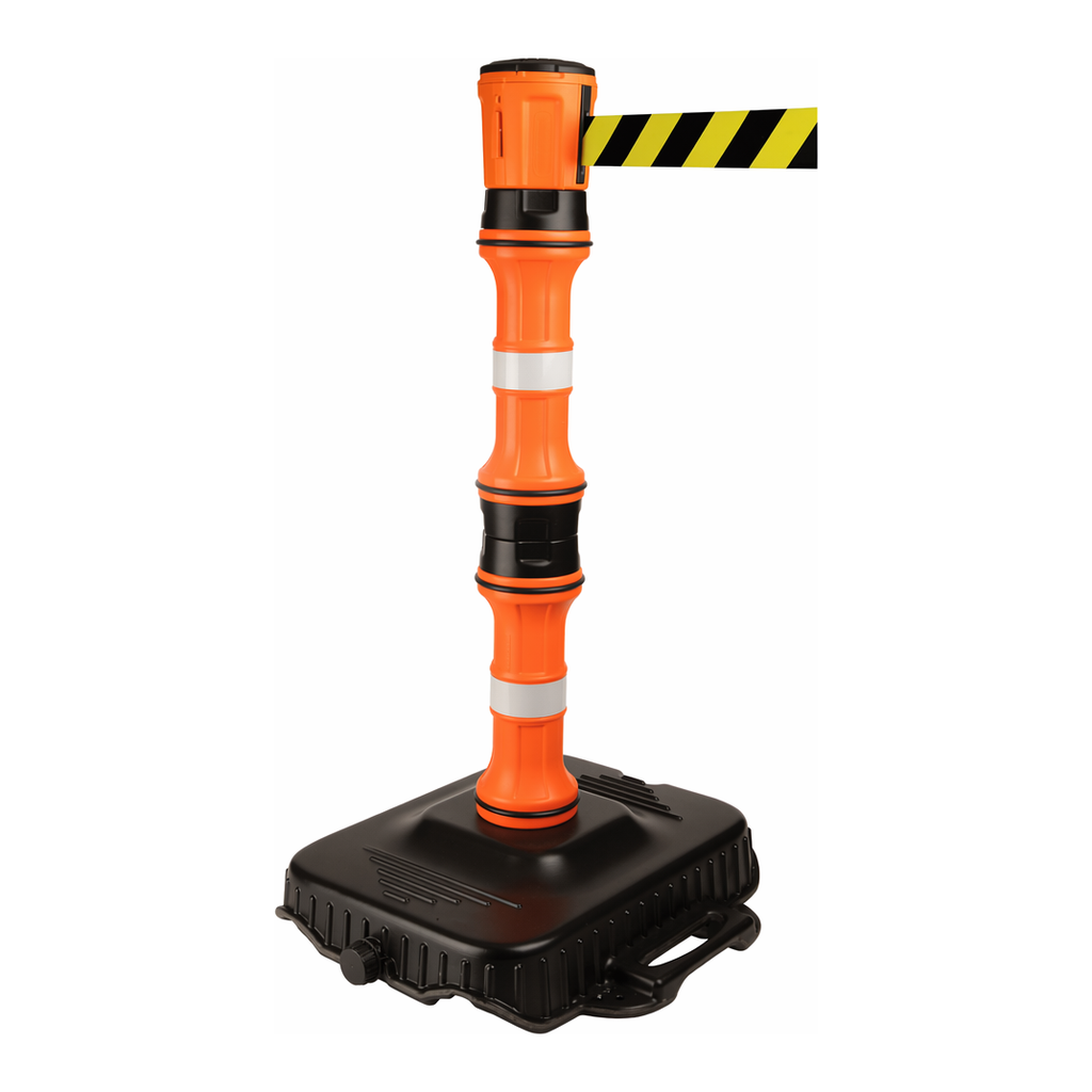 Brady EasyExtend Retractable Barrier System - Head Unit, Post w/Base