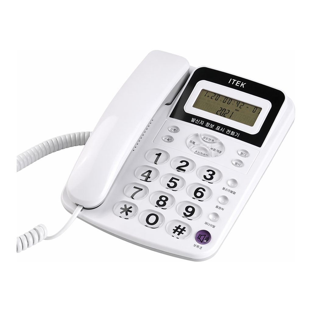 OFFICENEX 발신자표시 전화기(IK-300/화이트/아이텍)