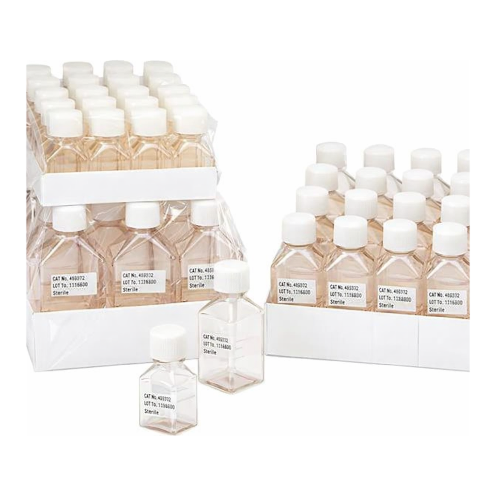 Thermo Fisher Scientific Nalgene Square PETG Media Bottles with Closure: Nonsterile, Shrink-Wrapped Trays