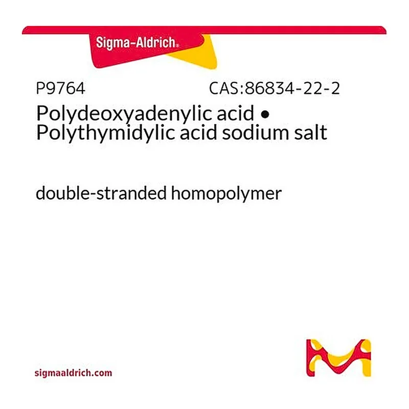 Merck Polydeoxyadenylic acid . Polythymidylic acid sodium salt