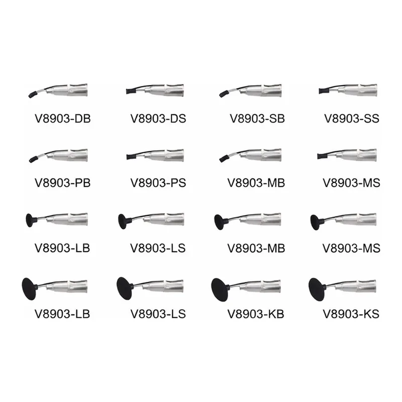 SIPEL 진공핀셋용 교환팁 1/2` PROBE/굽은타입 Tweezer
