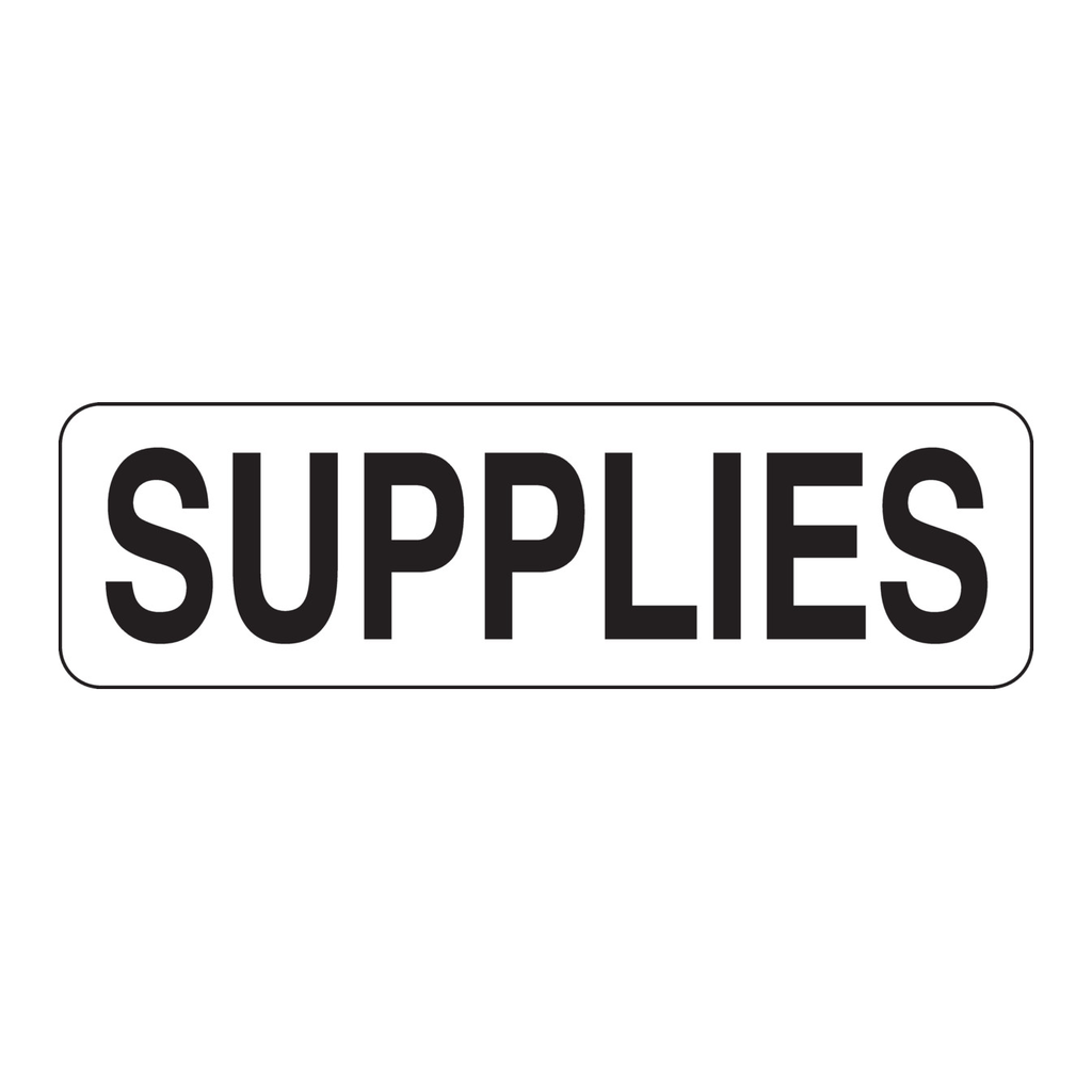 Brady SUPPLIES Label