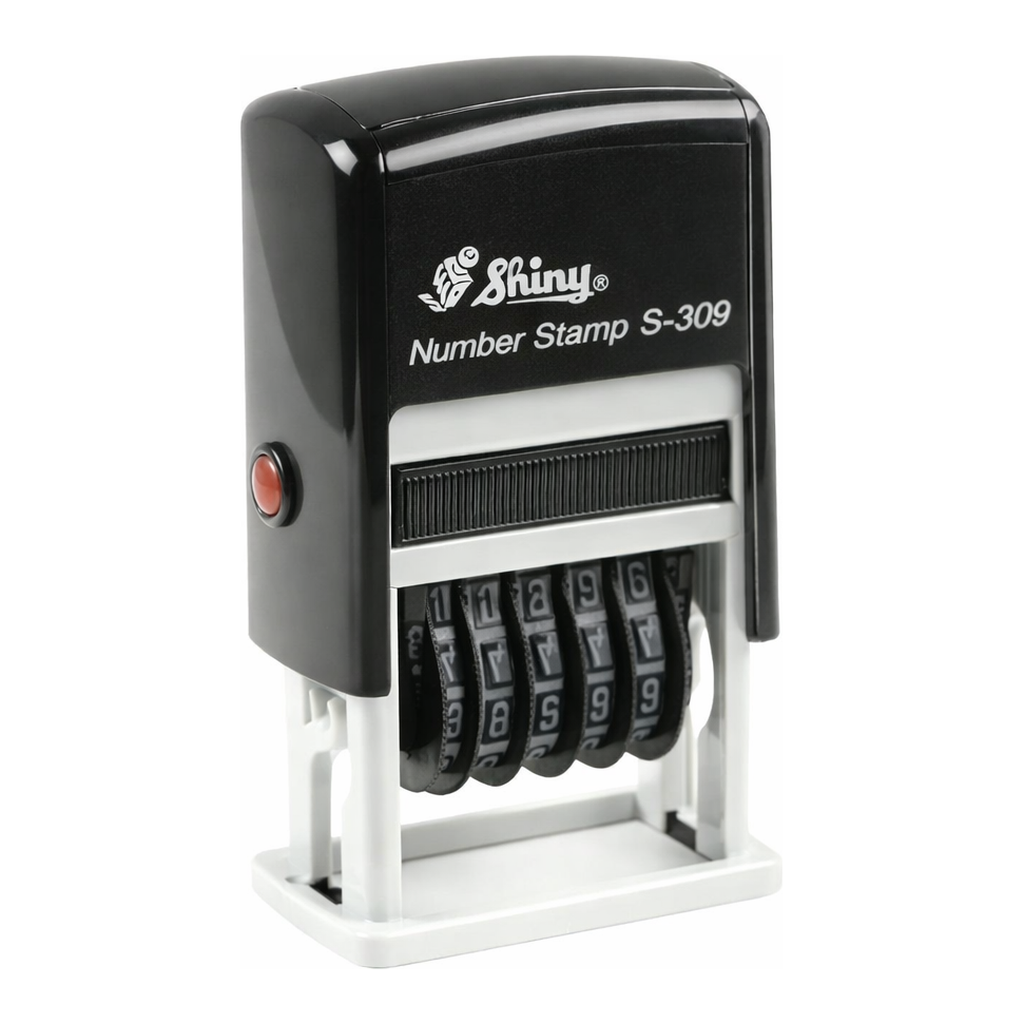 OFFICENEX 넘버링 자동스탬프 S-309 20×3mm(청보라색(청색)/홀더색상랜덤)