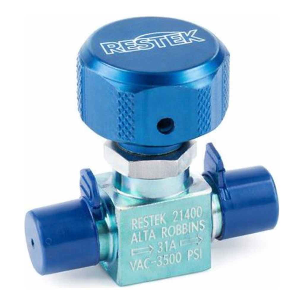 Restek Sample Cylinder Valve, Sulfinert, 1/4in Male NPT x 1/4in Male NPT