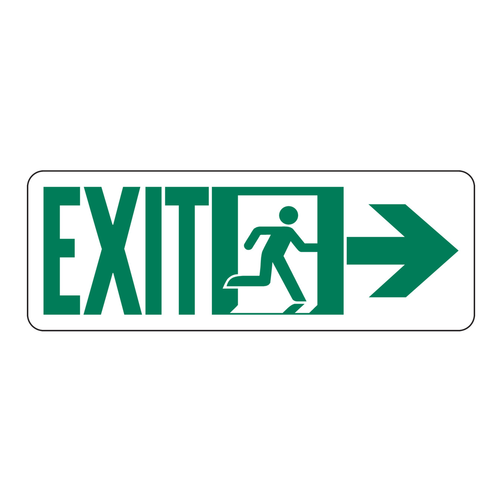Brady BradyGlo Exit Sign