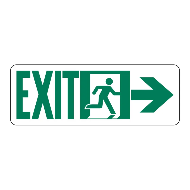 Brady BradyGlo Exit Sign