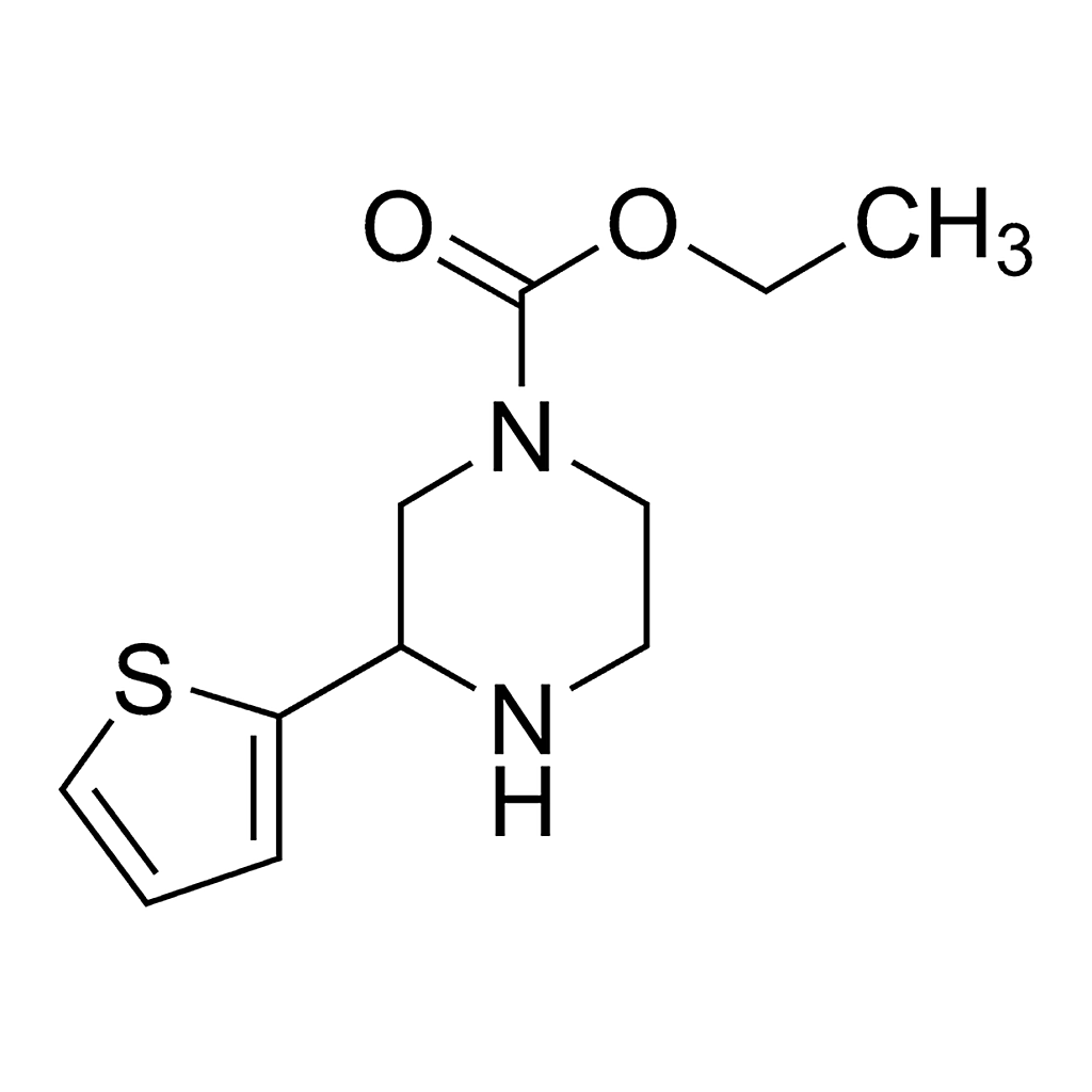 Merck 3-Thiophen-2-yl-piperazine-1-carboxylic acid ethyl ester