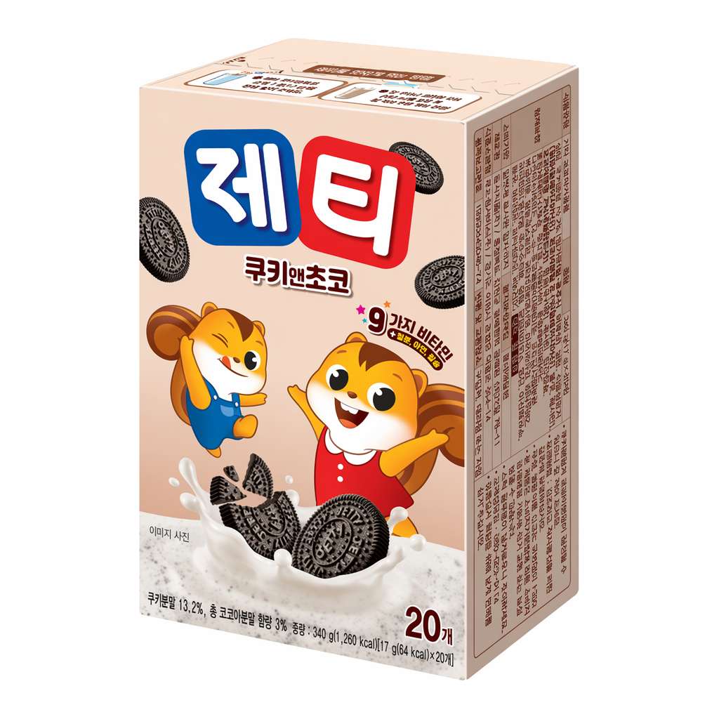 OFFICENEX 제티 쿠키엔초코스틱(17g*20T/동서식품)
