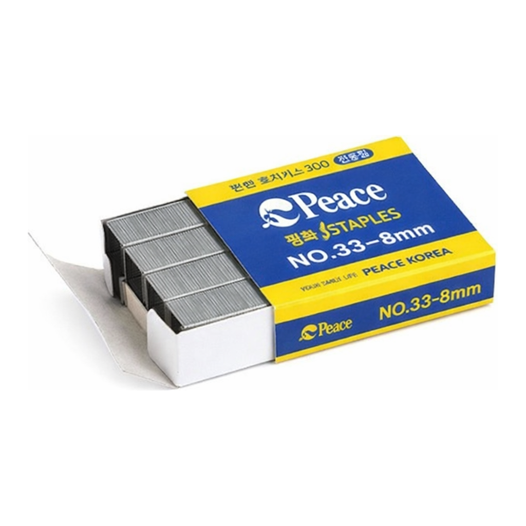 OFFICENEX 피스코리아 33호 8mm침(편한 호치키스 300 전용침)