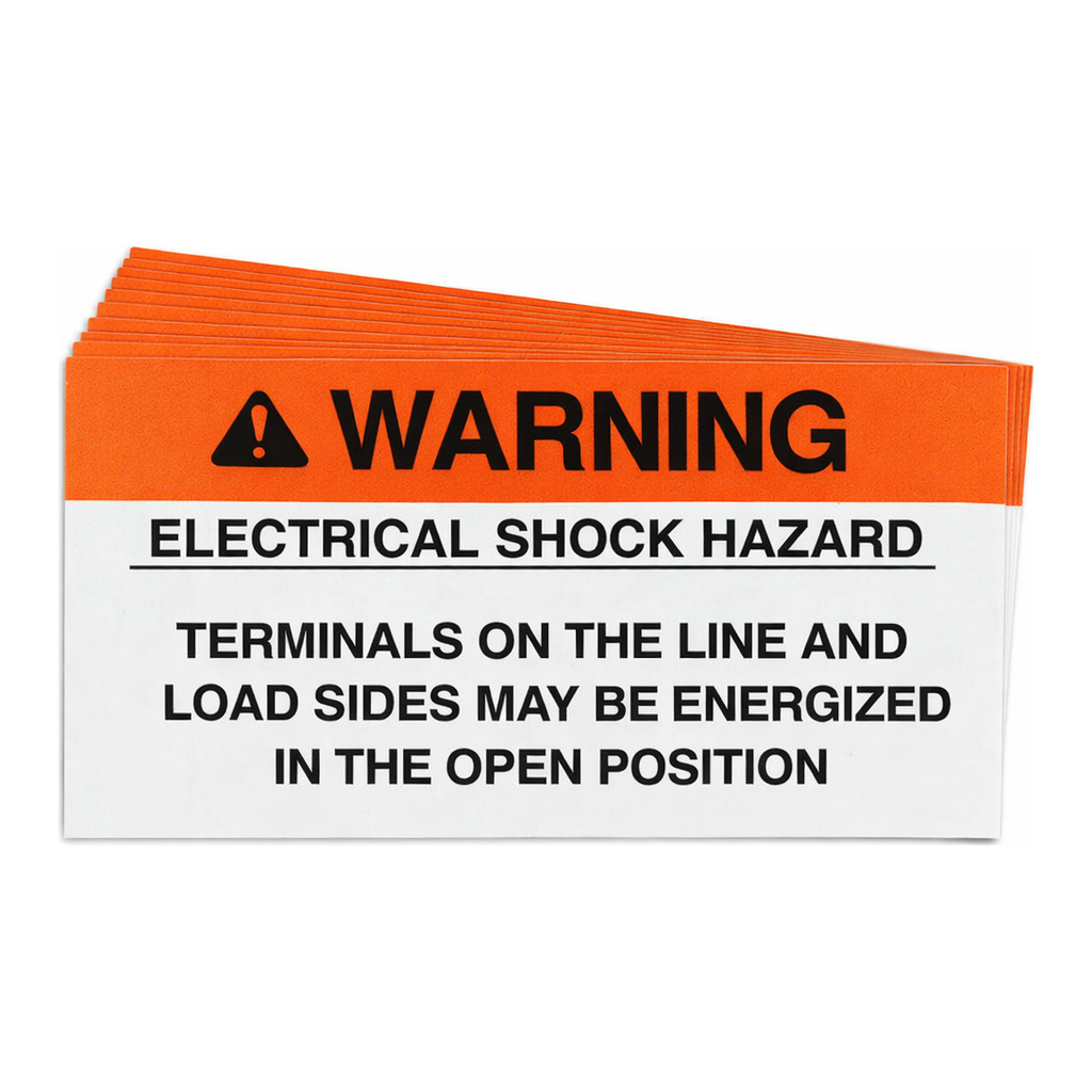 Brady Pre-Printed SOLAR OPEN POSITION Warning Labels