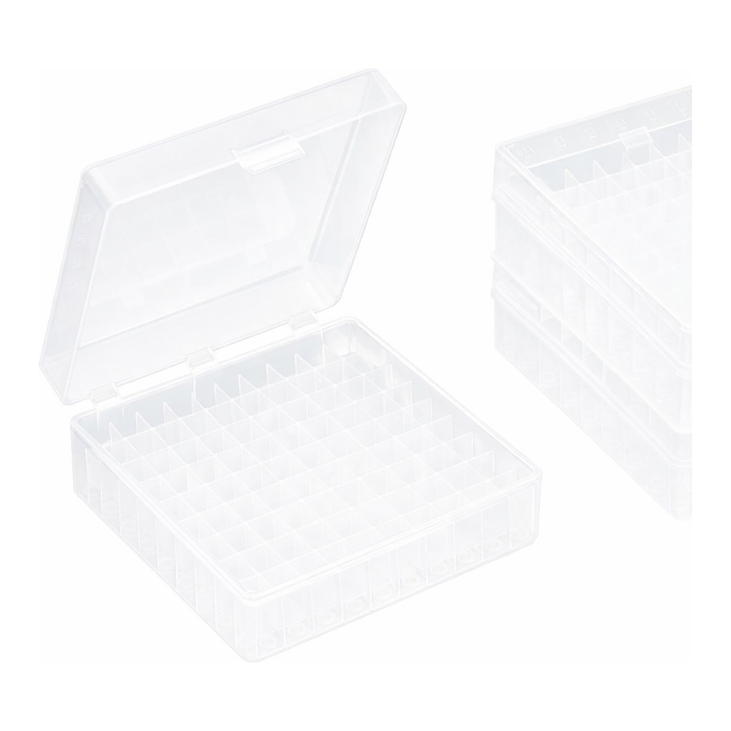 한국바이오사이언스 냉동바이알랙 100홀 마이크로튜브 크라이오 바이알 보관상자 Cryo box
