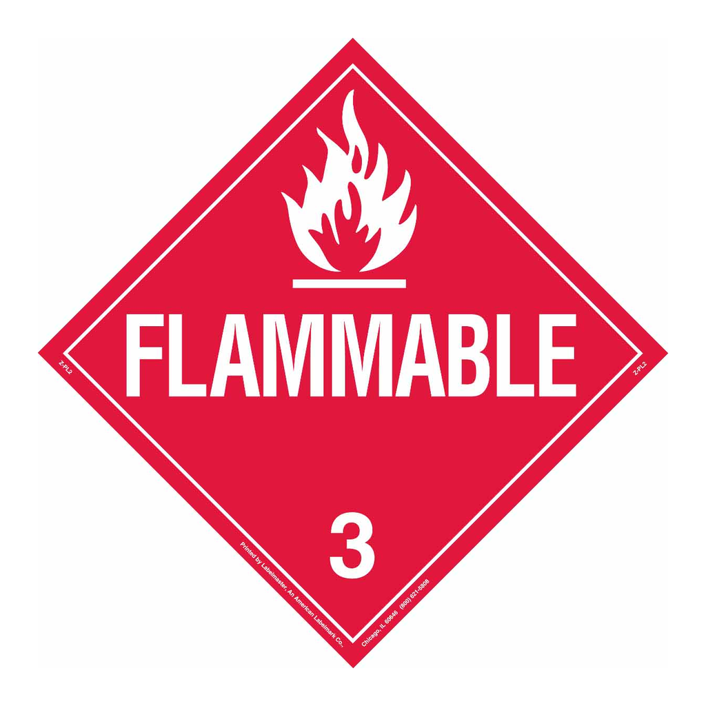 Brady Flammable 3 Sign
