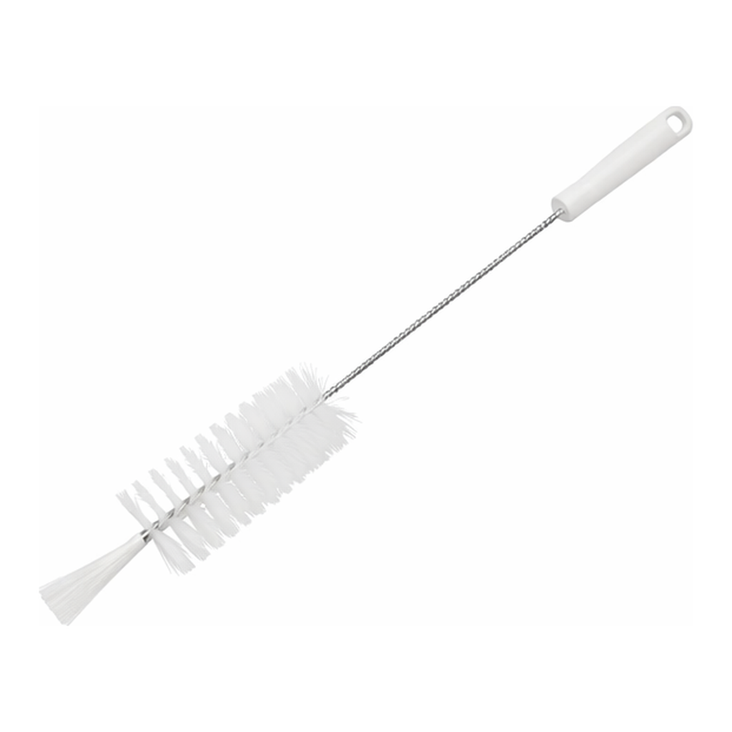 AS ONE Pipe Cleaner with Hole (PBT Hair) 500 x 135 x φ 60 mm White