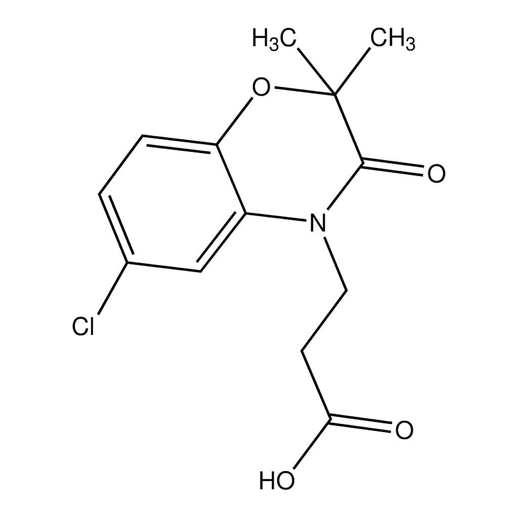 Merck 3-(6-Chloro-2,2-dimethyl-3-oxo-2H-benzo[b][1,4]oxazin-4(3H)-yl)propanoic acid