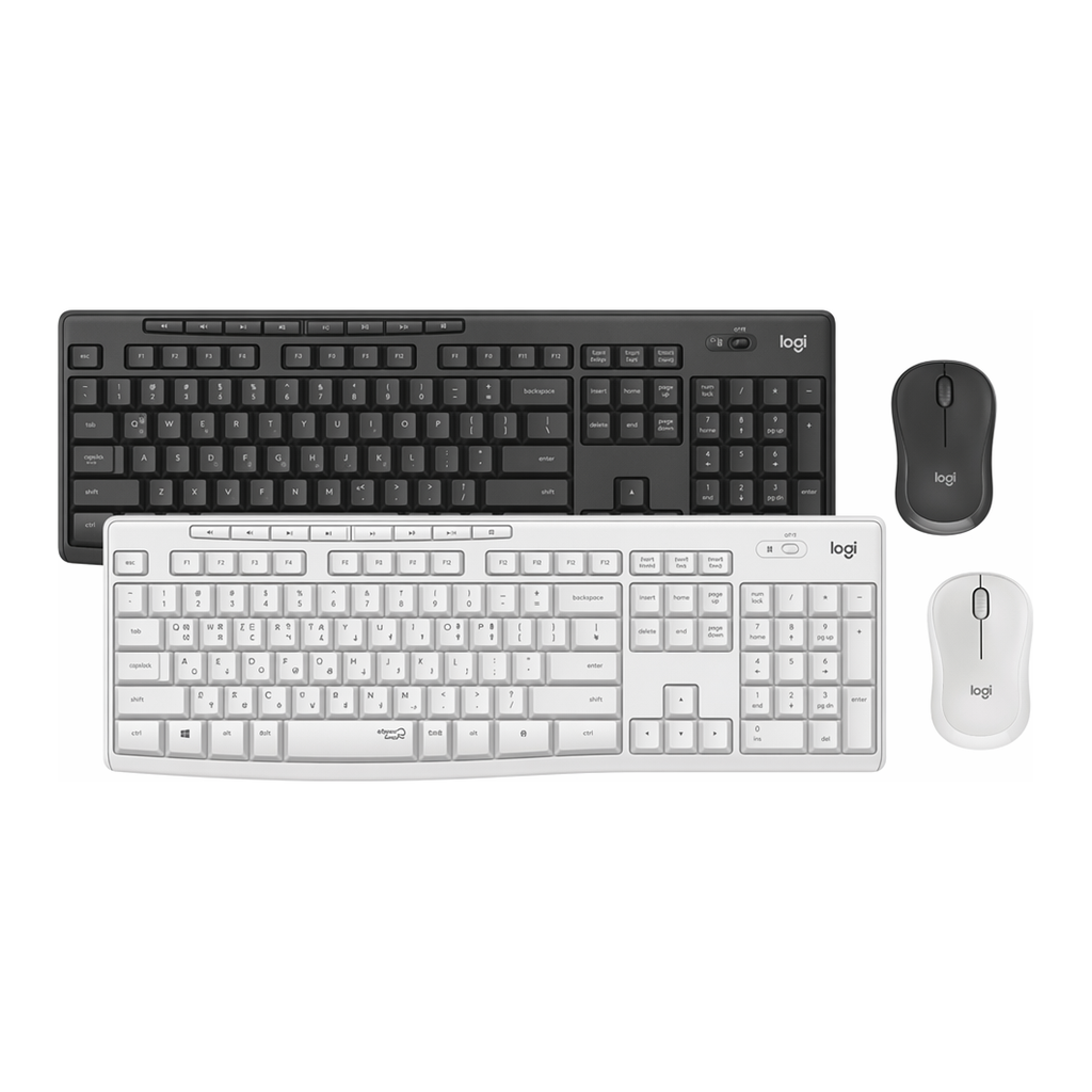 OFFICENEX 무선 무소음 키보드 마우스 콤보(MK295/블랙/Logitech)