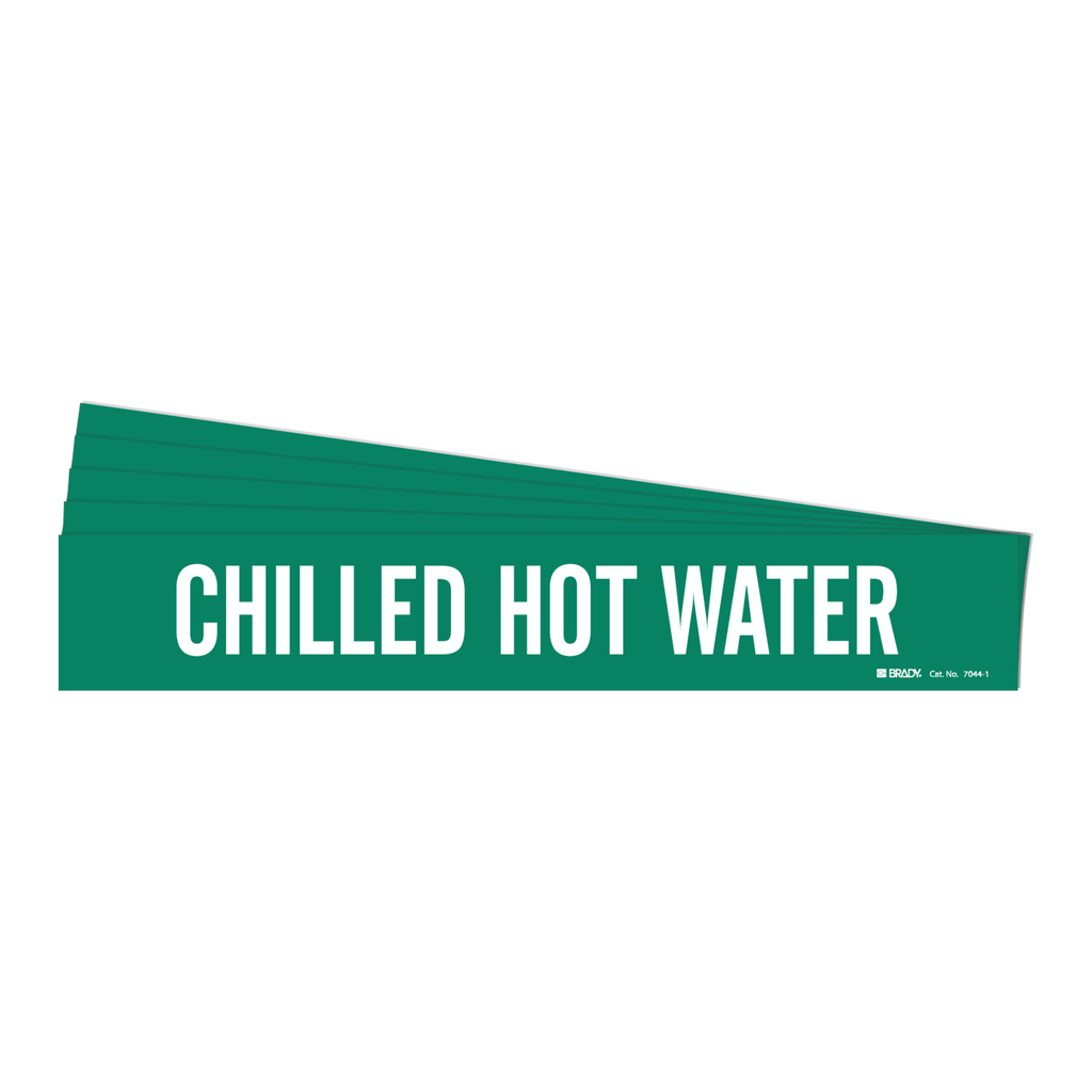 Brady CHILLED HOT WATER Pipe Marker