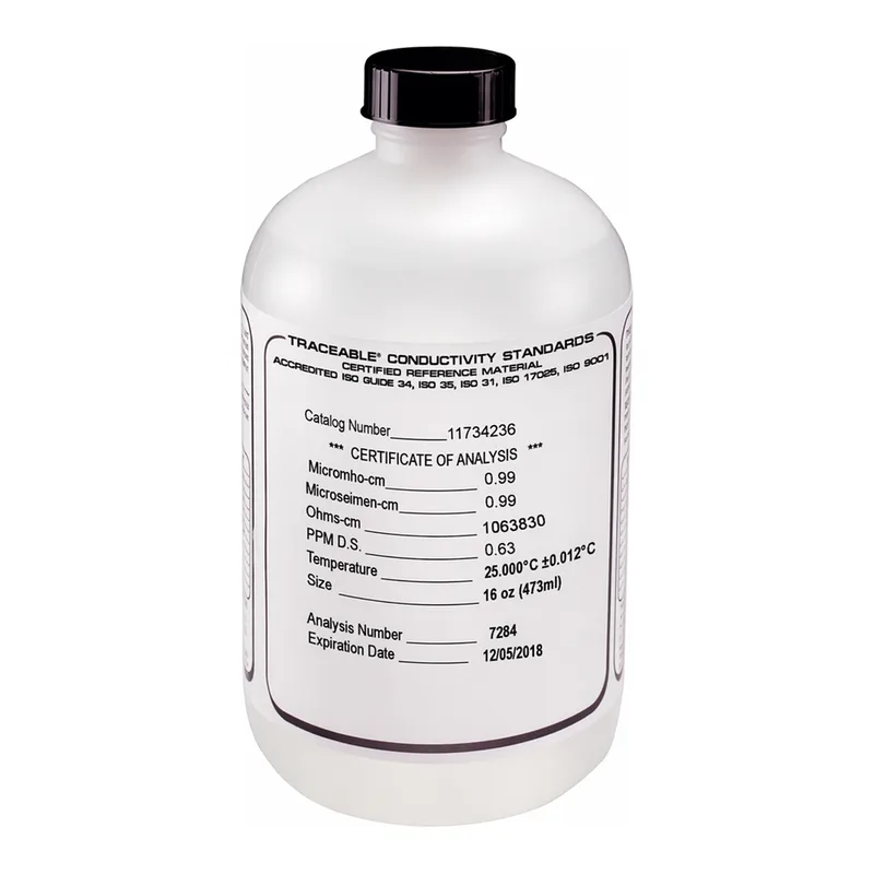 Thermo Fisher Scientific Traceable Conductivity Calibration Standards Certified Reference Material (CRM), NIST tested, Fisherbrand