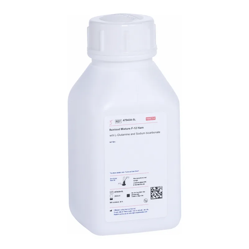 Himedia Nutrient Mixture F-12 Ham w/ L-Glutamine w/o Folic acid, Phenol red and Sodium bicarbonate