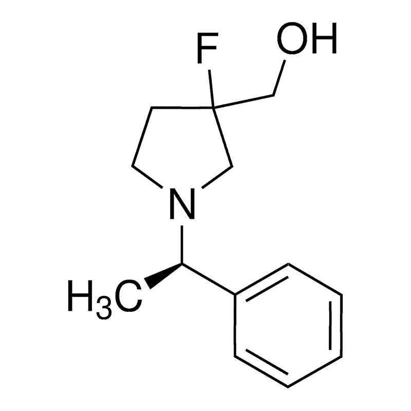 Merck (3-Fluoro-1-((R)-1-phenylethyl)pyrrolidin-3-yl)methanol