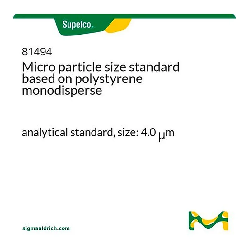 Merck Micro particle size standard based on polystyrene monodisperse