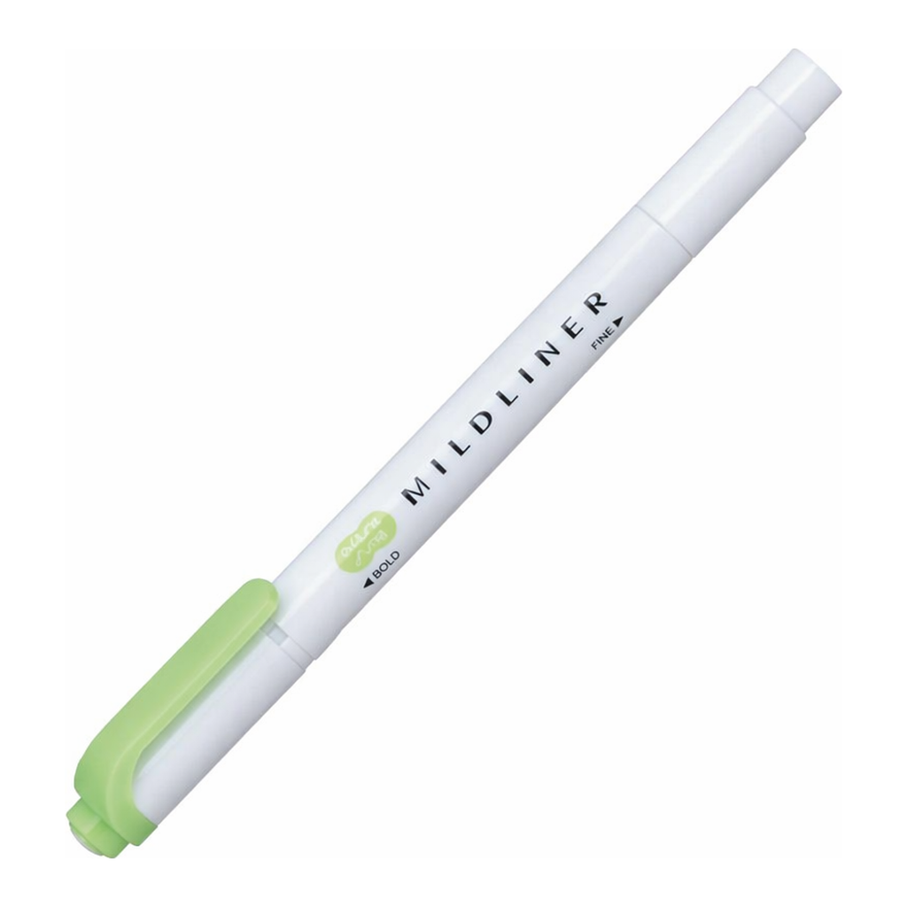 OFFICENEX 제브라 마일드라이너 그린 WKT7-MG(1.4mm, 4.0mm 그린)