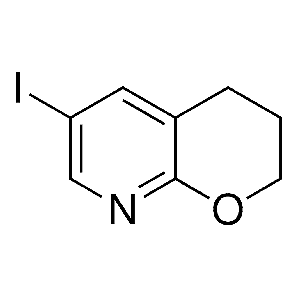 Merck 6-Iodo-3,4-dihydro-2H-pyrano[2,3-b]pyridine