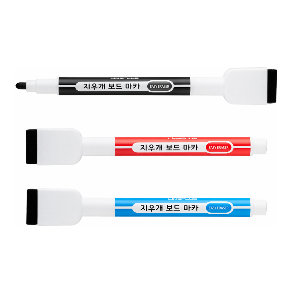 OFFICENEX 지우개 보드마카(흑색/1EA/라인플러스)
