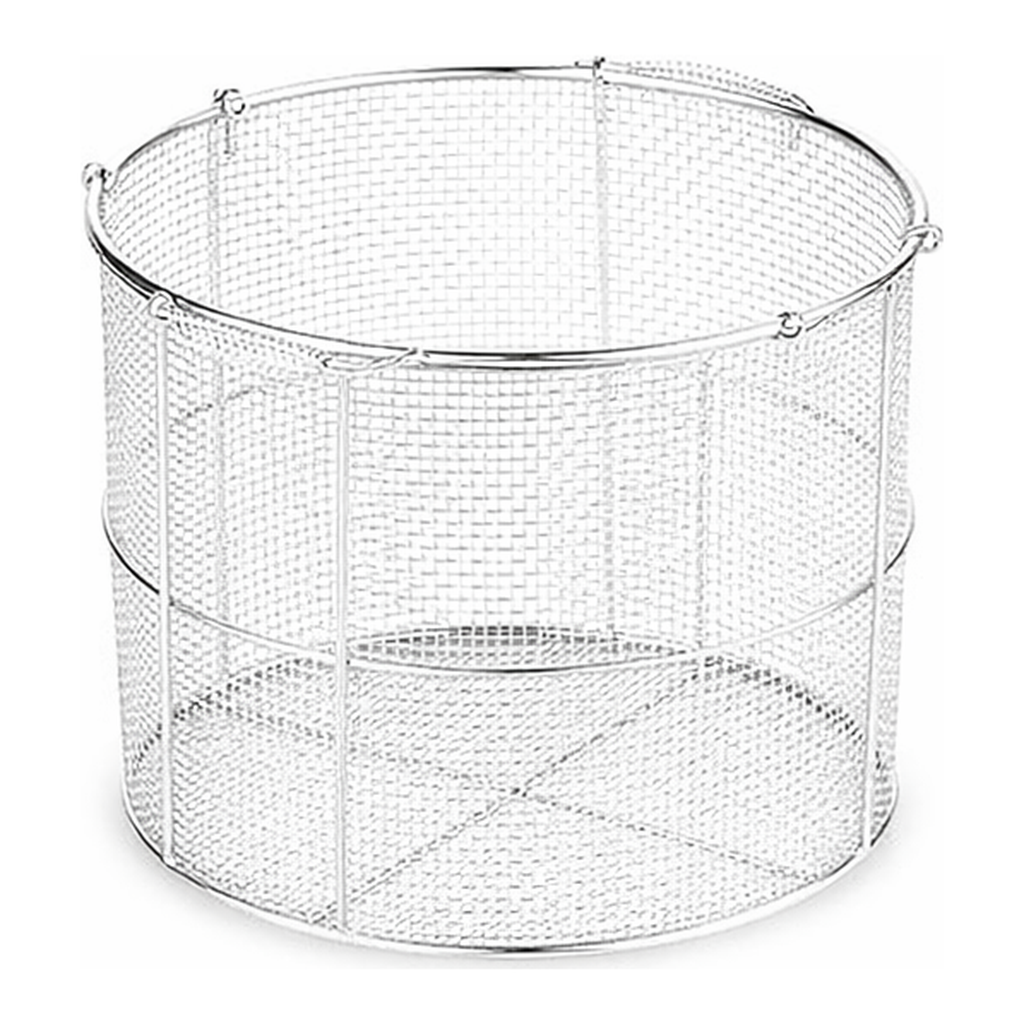 AS ONE Stainless Steel Round Cleaning Basket (Tapered) Small φ150 (φ125) x 150mm