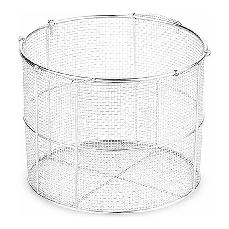 AS ONE Stainless Steel Round Cleaning Basket (Tapered) Small φ150 (φ125) x 150mm
