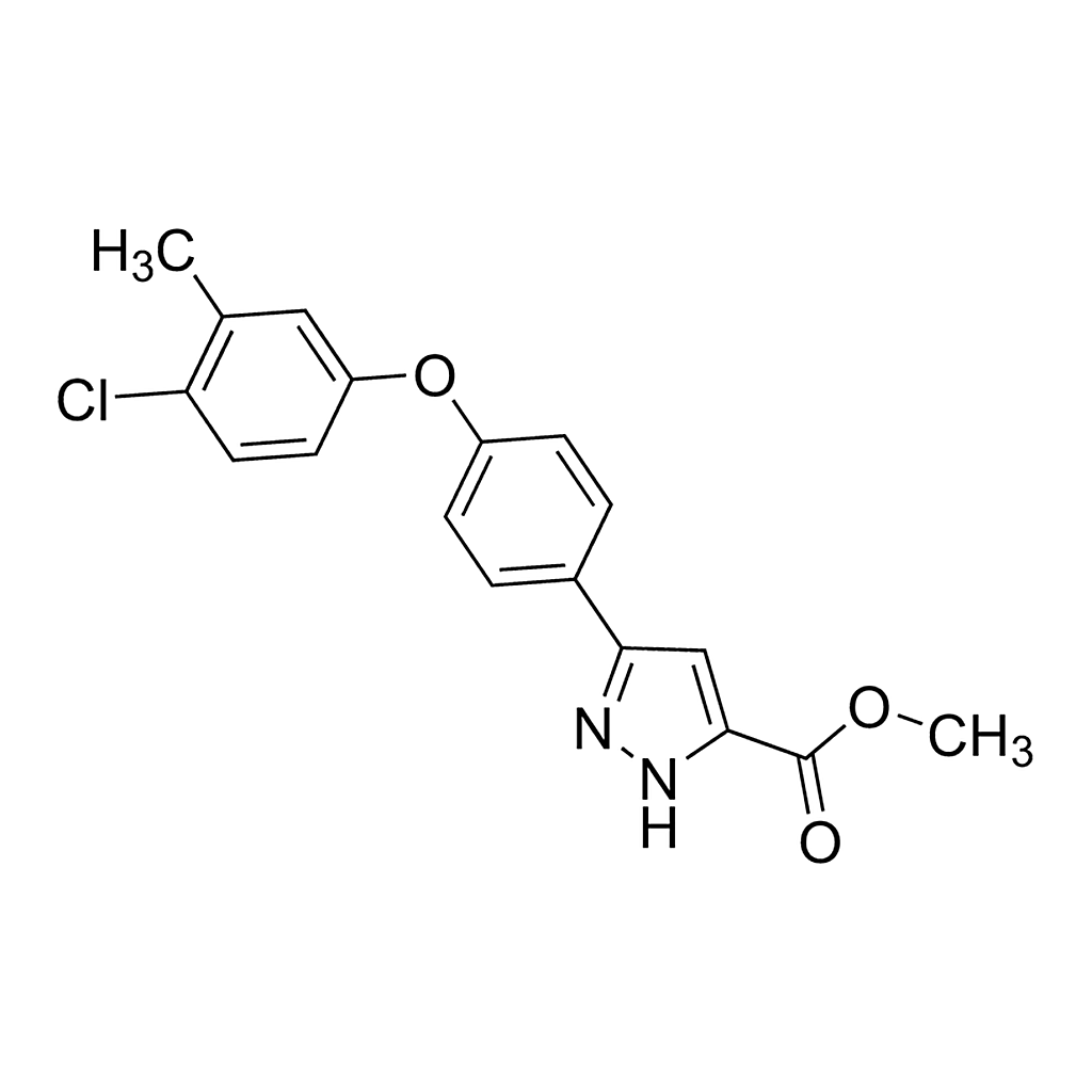 Merck Methyl 3-(4-(4-chloro-3-methylphenoxy)phenyl)-1H-pyrazole-5-carboxylate
