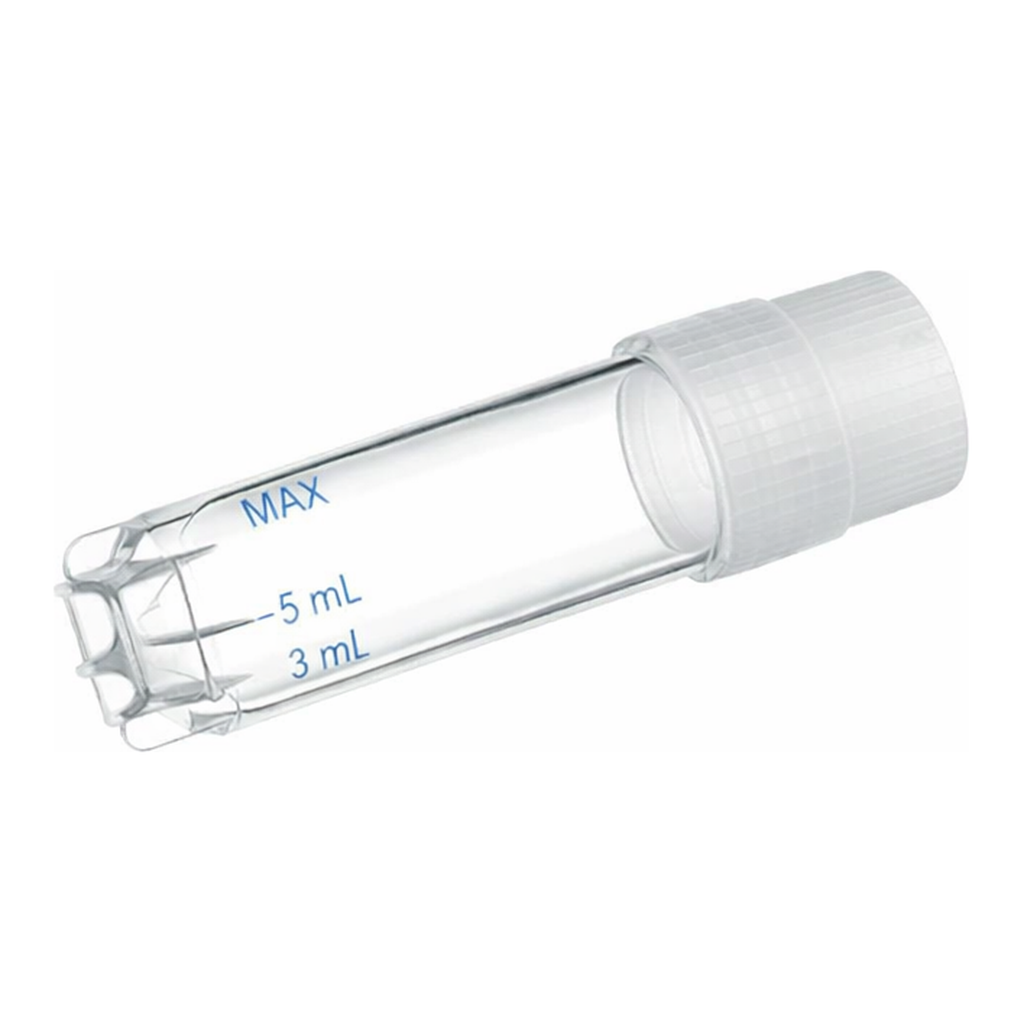 Greiner Bio One CRYO.S, 2 ML, PP, ROUND BOTTOM,EXTERNAL THREAD, NATURAL SCREW CAP, STARFOOT, NATURAL, STERILE, 100 PCS./BAG