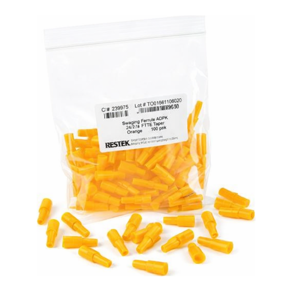 Restek Syringe Filter, 4mm, 0.45um PTFE Orange Luer Lock 100-pk