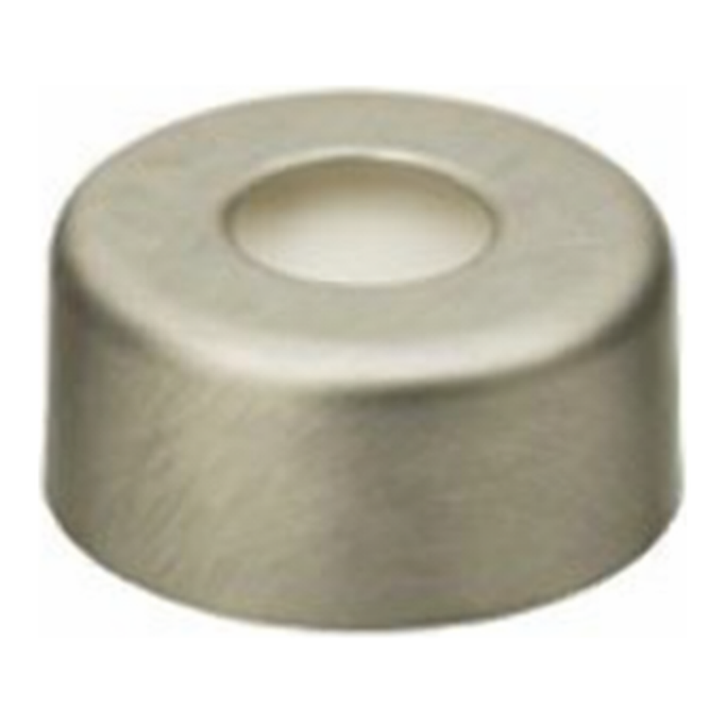 Restek Aluminum Seal w/Septa, 13mm Silver PTFE/Silicone Pack of 100