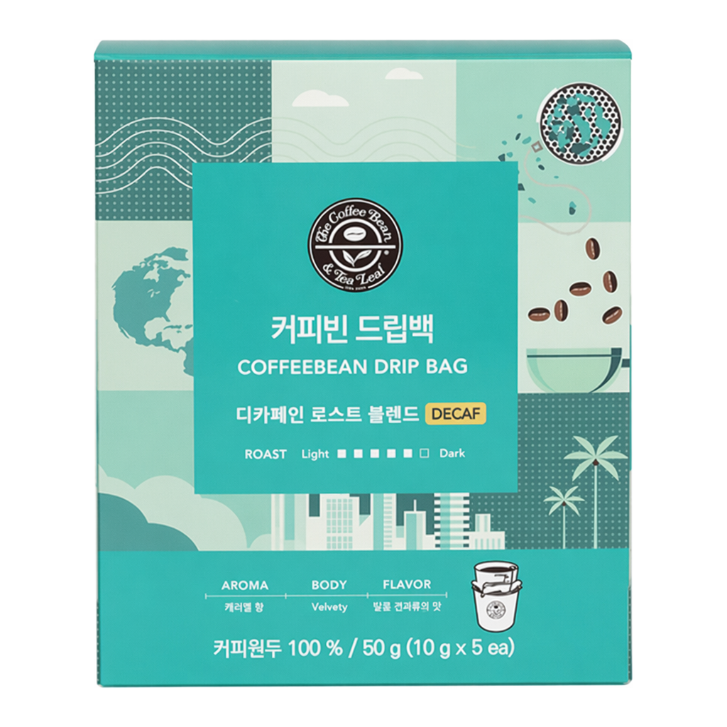 OFFICENEX 커피빈 드립백(디카페인/10g*5T)