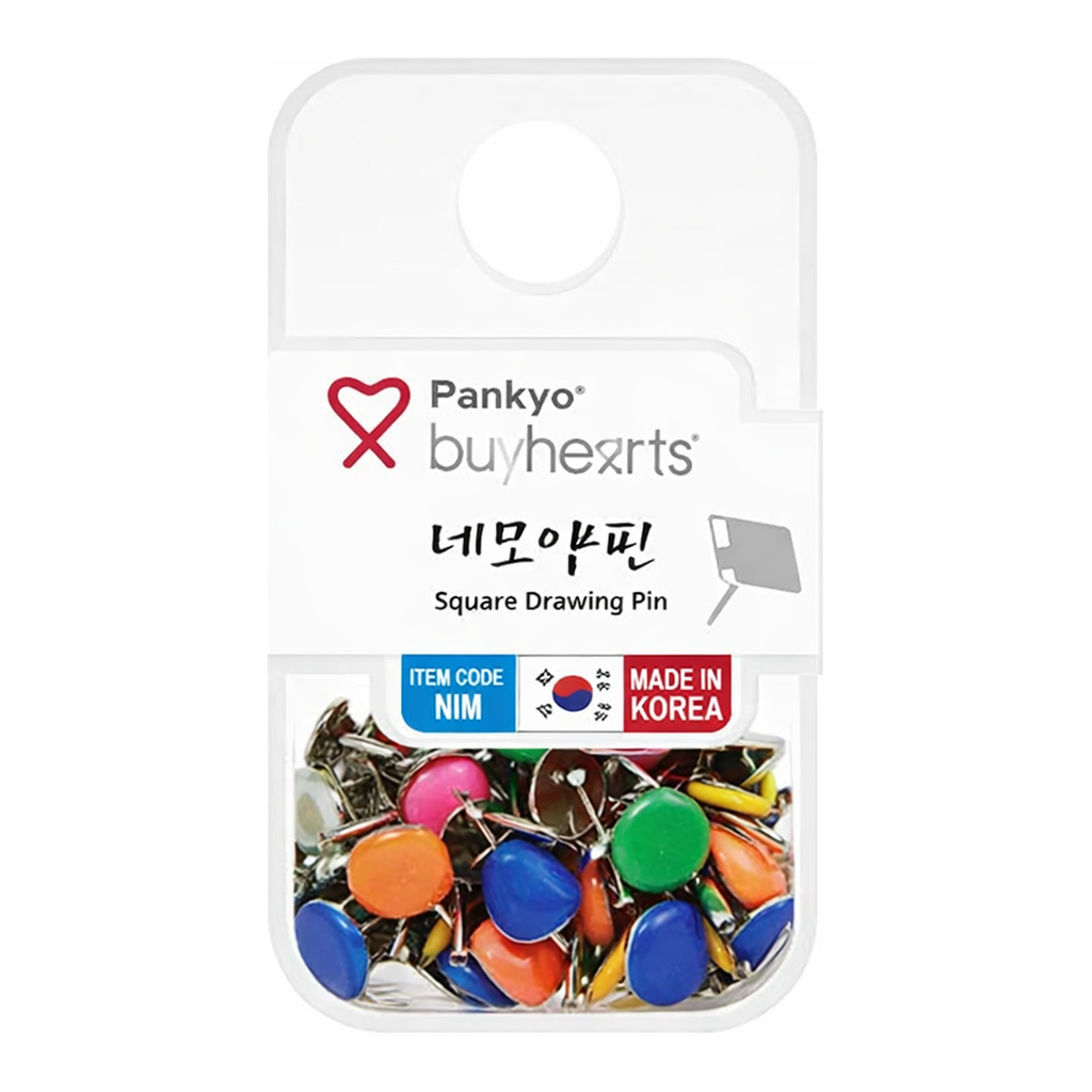 OFFICENEX 바이하츠 네모압핀(60개입)