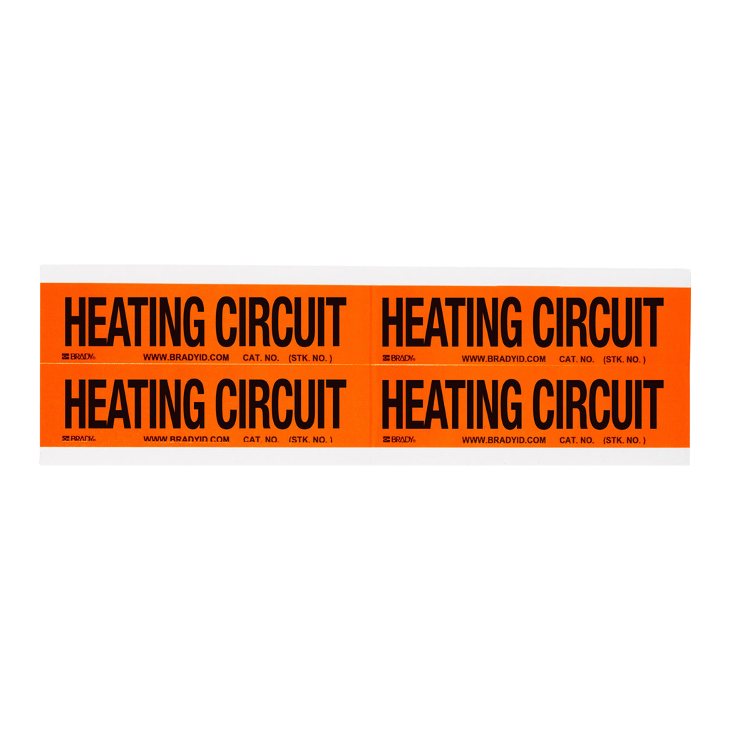Brady HEATING CIRCUIT Labels