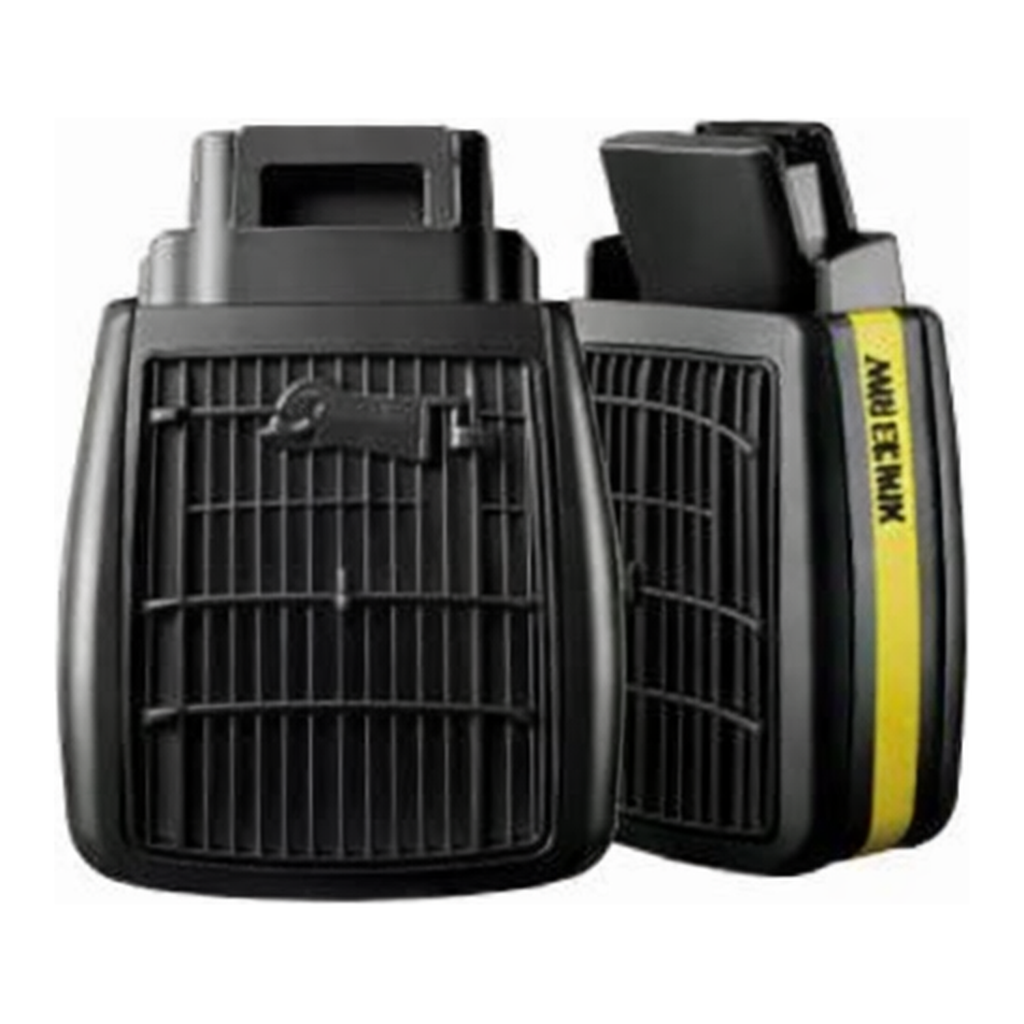 3M SECURE CLICK™ 유기화합물/할로겐/황화수소/아황산용 정화통 D8003K, 60개/케이스