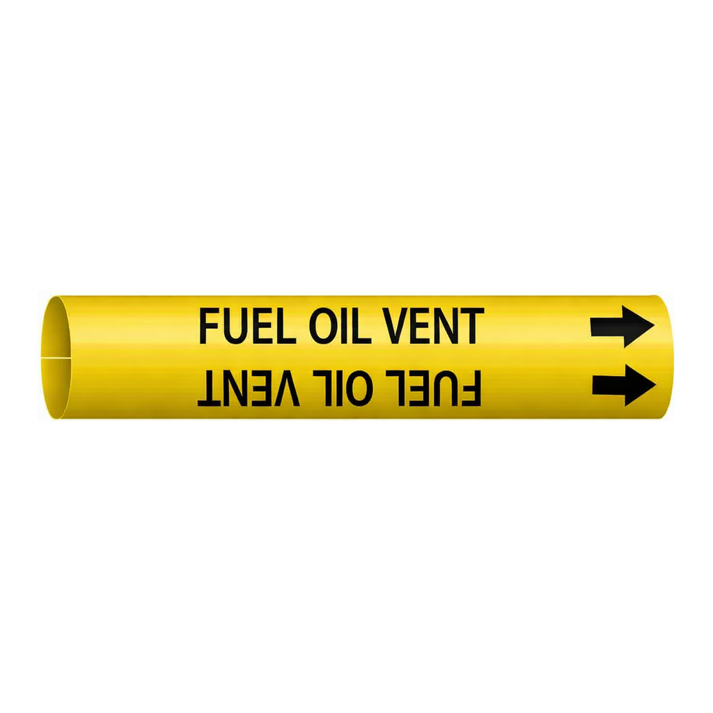 Brady FUEL OIL VENT Snap-On/Strap-On Pipe Marker