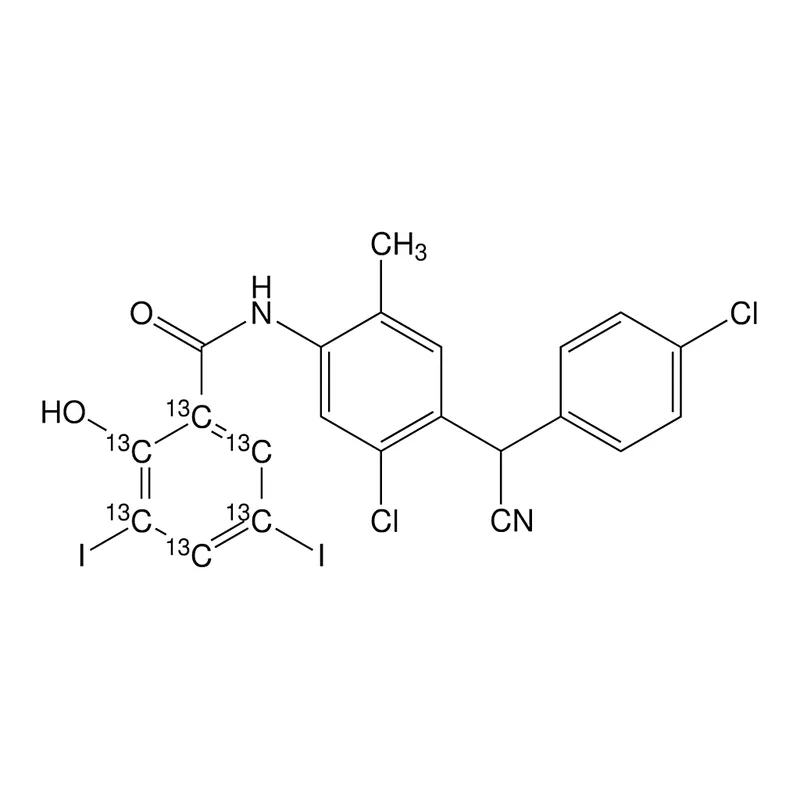 Merck Closantel-(benzoyl ring-13C6)