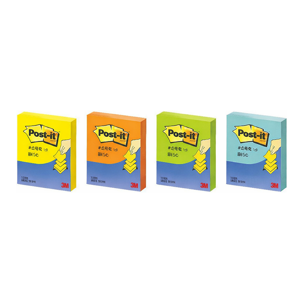 OFFICENEX 3M 포스트잇 팝업 리필 강한점착용 KR-330 새싹그린 76x76mm 총90장/1패드