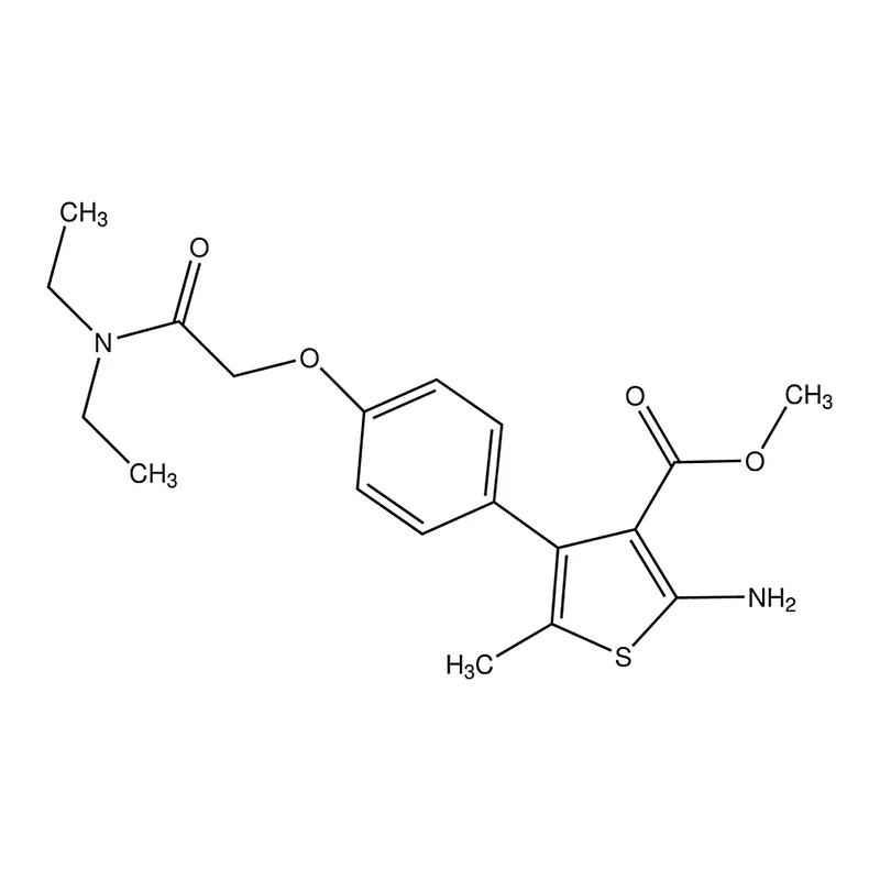 Merck Me 2-amino-4-(4-(2-(diethylamino)-2-oxoethoxy)Ph)-5-Me-thiophene-3-carboxylate